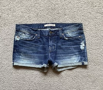 J Brand Cut Off Cuffed Denim Shorts Size 29 Bleached Lowrise • $5.99