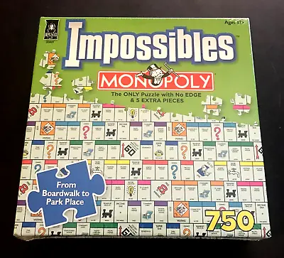 Impossibles Monopoly Jigsaw Puzzle 750 Pieces No Edge 26 X19  Most Difficult • $14.99