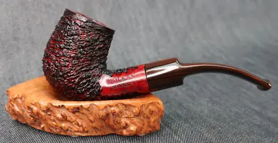 VOLKAN Antiqua Italian Filtered Rustic Tobacco Pipe ~ 9MM Paronelli Briar Italy • $118.99
