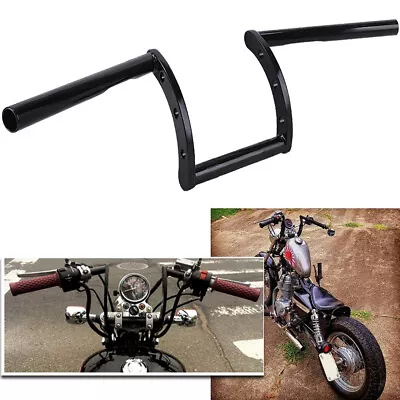$53.20 • Buy 1'' Motorcycle Handlebars Z Bar Drag Bars For Harley Honda Yamaha Chopper Bobber