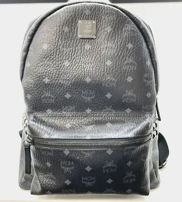 MCM Black Studded Backpack • £695