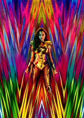 Wonder Woman 1984 - Neon Static Laminated Poster Film Print Quality • $27.12