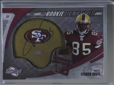 2006 Sweet Spot Rookie Signatures /499 Vernon Davis #208 Rookie Auto RC • $19.17