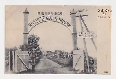 Missouri Bowling Green Bb Springs Bath House 1907 To Mary Sanders Moweaqua Il. • $19.99