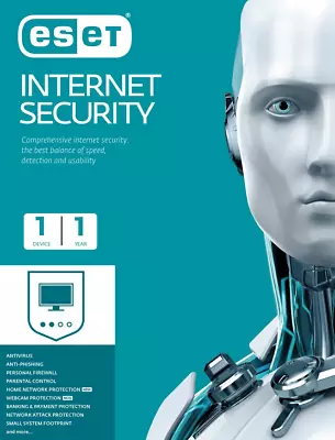 ESET Internet Security 1 Year 1 Device  ESD License Key • $13.99