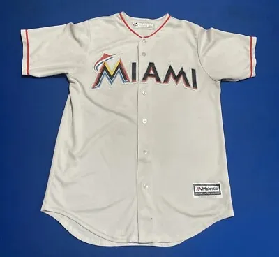 Majestic Miami Marlins Mens Dee Gordon Baseball Jersey Cool Base White M MLB • $27.99