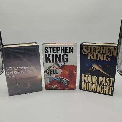 Stephen King Hardcover Book Lot Of 3 The Cell-Four Past Midnight-Under The Dome • $15.76