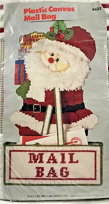 1983 Columbia Minerva Holiday Santa Mail Bag 8432 Plastic Canvas Kit AS IS 9074 • $16