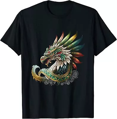 NEW LIMITED Feathered Serpent Aztec Quetzalcoatl Mexican Mythologys Shirt S-3XL • $17.99