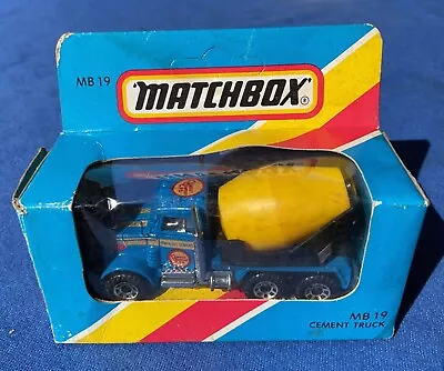 1981 Matchbox Superfast #19 CEMENT TRUCK  1:64 Die-cast Model Boxed. • $12.99