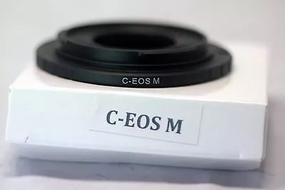 Cinema C Mount Lens To Canon EOS M EF-M Mirrorless Camera Adapter Ring M M5 M50 • $8