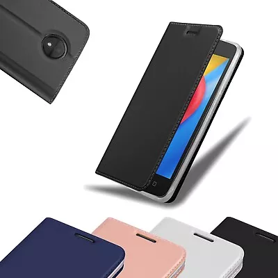 Case For Motorola MOTO C Phone Cover Protection Stand Wallet Magnetic • $9.99