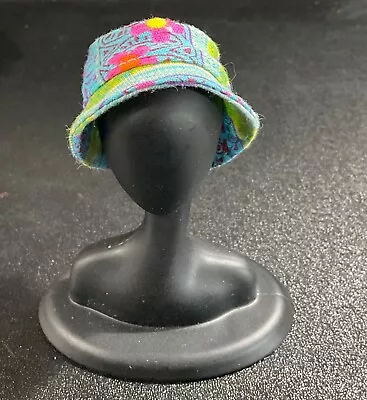 Barbie Hippy Fashion Bucket Hat Multi Color Print 1990s Vtg 🎀 • $3.99