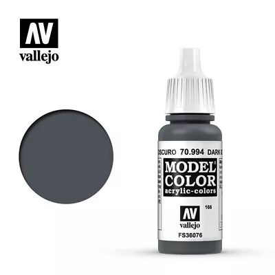 Vallejo Model Color Paints 17ml/ 0.57 Fl Oz Dropper Dark Grey 70.994 Single • £3.75