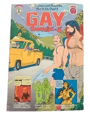 GAY COMIX #3 Kitchen Sink Enterprises 1982 1ST Edition Original LGBTQ VGC • £35