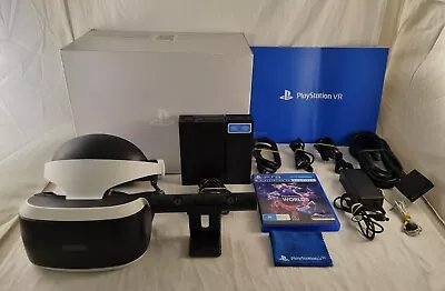 Boxed PlayStation 4 PS4 PS VR PSVR V1 Headset Virtual Reality Set Up + GAME • $190