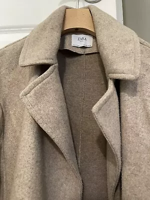 $19 • Buy ZARA Basic Outerwear Women's Coat Beige Size S