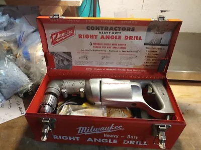 Vintage Milwaukee Right Angle Drill Cat. # S-42. Made In The USA. • $250