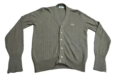 Vintage Izod Of London Cardigan Sweater Size Medium Made In USA • $22