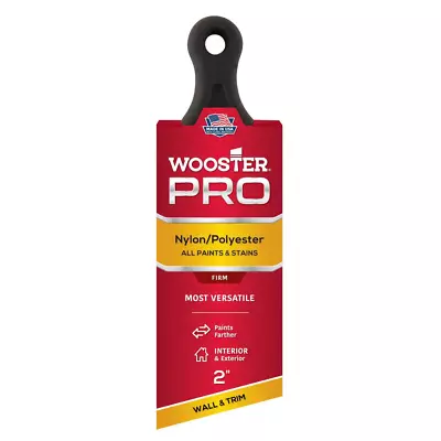 Wooster Paint Brush 2 Inch Short Handle Angled Sash Soft Tips Flexible Synthetic • $11.75