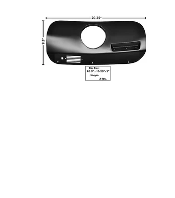 $205.99 • Buy Ford Mustang Dash Trim Cover With Clock Hole Passenger Right 1969-1970