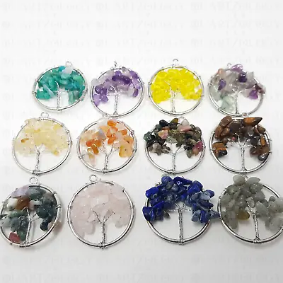 £19.99 • Buy Tree Of Life Necklace Crystal Pendant X12 Wholesale Bulk Healing Stone Crystals