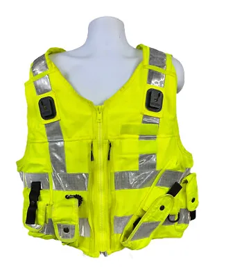£17.99 • Buy Ex Police Hi Vis Tactical Utility Vest Yaffy Emergency Fancy Dress Safety Grade1