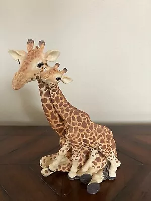 The Herd Rare Giraffe Momma & Baby “Rosebud” By Martha Carey W/Box #3307 • $74.95