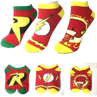 The Flash Cosplay Socks Short Cut Ankle Crew Stockings For Adult's • $6.22