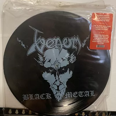 Venom – Black Metal LP 2003 Earmark – 41009P Picture Disc NM Italy • $49.95