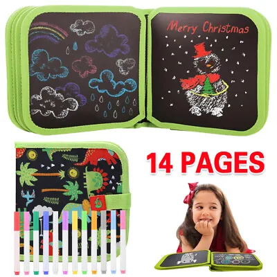 12pens Children's Water Magic Painting Colouring Drawing Book Doodle Book Set. • £6.79