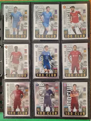 Match Attax Chrome 2021/22 - 100 Hundred Club & Legends Full Set (All 15 Cards) • £25