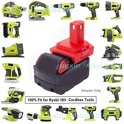 For Milwaukee 18V Lithium Battery Adapter Convert To For Ryobi 18V Series Tools • $14.79