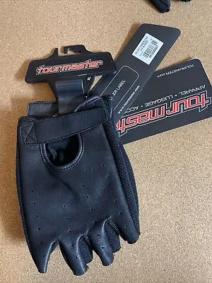 Tour Master Select Fingerless 2.0 Leather Mens Street Motorcycle Gloves X-Large • $20