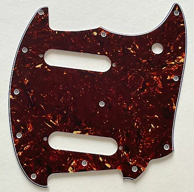 Brown Tortoise Pickguard Fit Fender OffSet Series Mustang Style Guitar Parts • $17.99