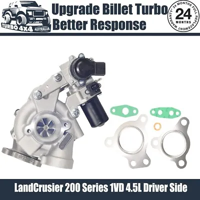 Billet Turbo For Toyota LandCruiser 200 Series VDJ200 1VD-FTV 4.5L (Driver Side) • $849