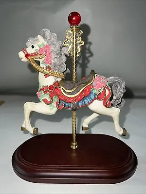 £48.35 • Buy Hamilton Collection Ruby Prancer Jeweled Carousel Collection Griffin 1995 LNC