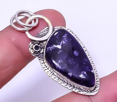 Purple Lepidolite - San Diego Gemstone 925 Sterling Silver Pendant 1.95  A323 • $8.99