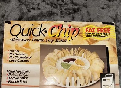 Quick Chip - Microwave Potato Chip Maker - Fat Free Chips Fries Tortillas  - NEW • $18