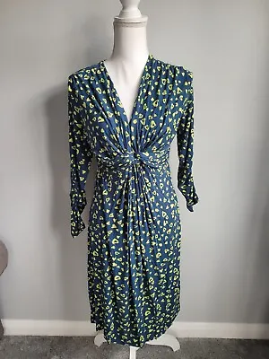 Blue/Green Dress Size 8 N Willow(Italy) Viscose/Elastane Womens • £15.19