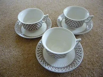3 X Adams 'sharon' Cups And Saucers • £9.99