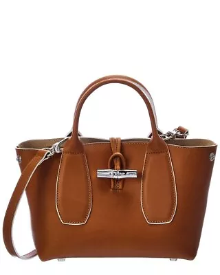 Longchamp Roseau Luxe Leather Tote Women's Brown • $689.99