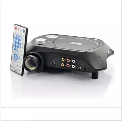 LED Multimedia Projector With DVD Movie Player 320*240 60 Ansi Lumens 500:1 • $158.52