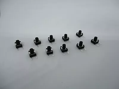 10 Pcs Pack Lot 6x6x7mm Momentary Push Micro Button Tactile Switch Side 2 Pins • $10.82