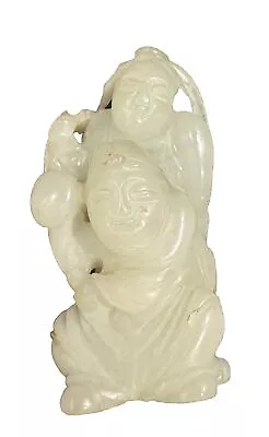 Chinese Carved Jade Figures. • £409.61