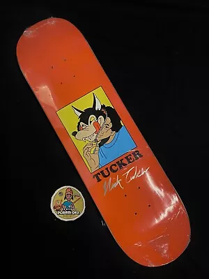 RARE SIGNED Nick Tucker Wolf Portrait Prod Primitive Skateboard Deck Autograph • $257.59