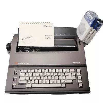 Euc TA Adler Royal Meteor 2 Ll Electronic Typewriter With Cover And Manual • $187.97
