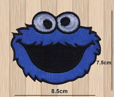 Elmo Blue Seasame Street Cartoon Face Iron/sew On Patch Embroidered Applique Log • $3.72