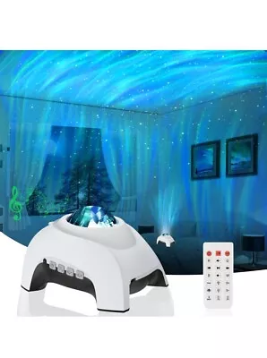 Aurora Star Projector Lights With Bluetooth Music Speaker Projection Night Light • $35.99