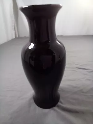 Haeger Shiney Black Vase Ten Inches Tall. • $22.99